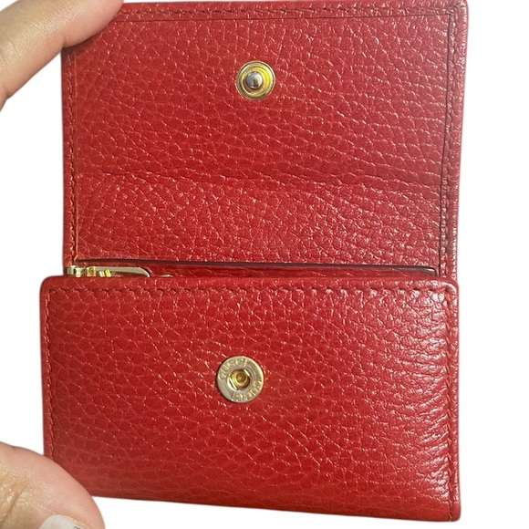 Women’s Authentic EUC Red Gucci Marmont 6 Ring Leather Key Case - Picture 3 of 9